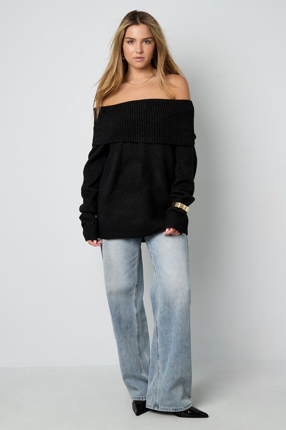 Off the shoulder basic sweater h5Picture6